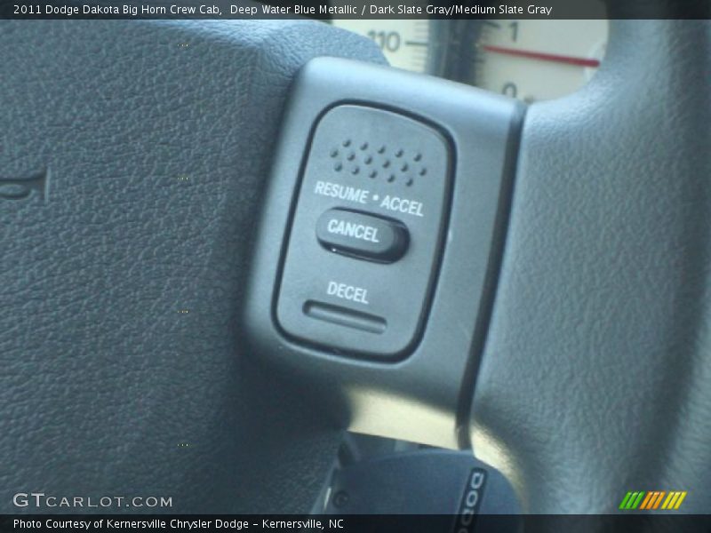 Deep Water Blue Metallic / Dark Slate Gray/Medium Slate Gray 2011 Dodge Dakota Big Horn Crew Cab