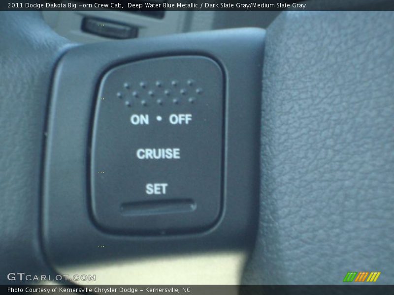 Deep Water Blue Metallic / Dark Slate Gray/Medium Slate Gray 2011 Dodge Dakota Big Horn Crew Cab