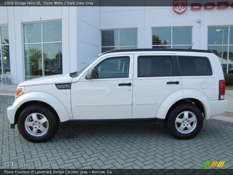 Stone White / Dark Slate Gray 2009 Dodge Nitro SE