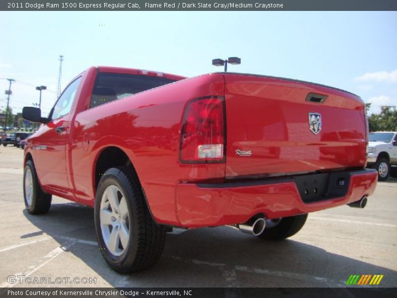 Flame Red / Dark Slate Gray/Medium Graystone 2011 Dodge Ram 1500 Express Regular Cab