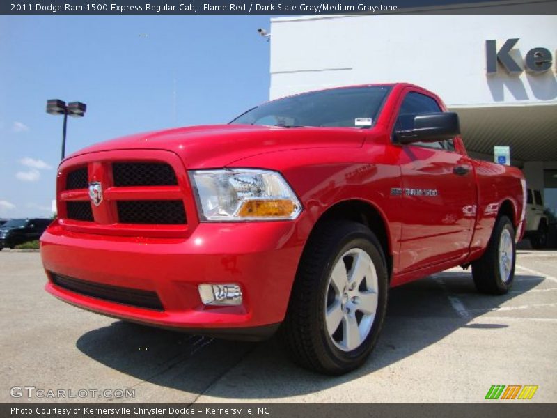 Flame Red / Dark Slate Gray/Medium Graystone 2011 Dodge Ram 1500 Express Regular Cab