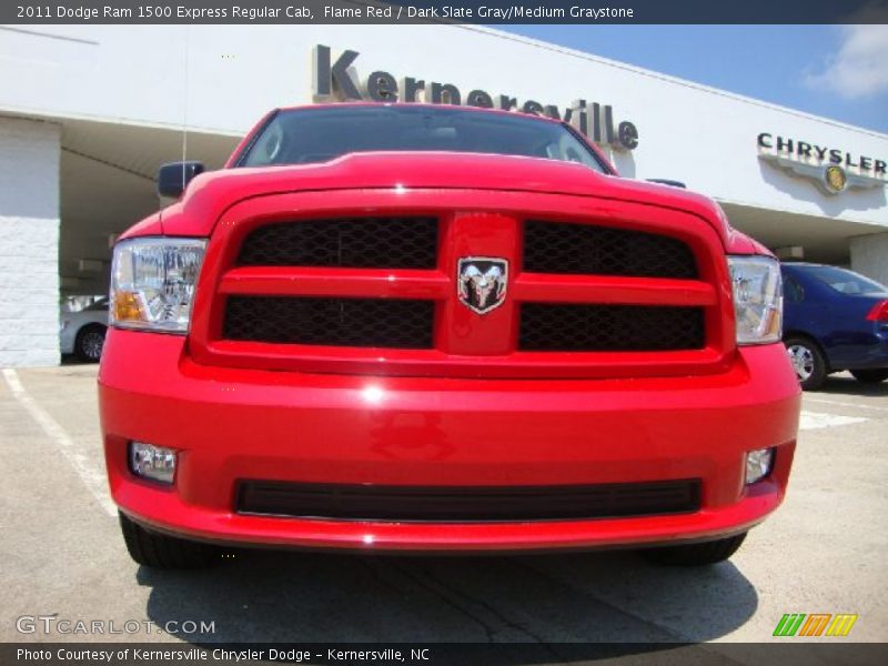 Flame Red / Dark Slate Gray/Medium Graystone 2011 Dodge Ram 1500 Express Regular Cab