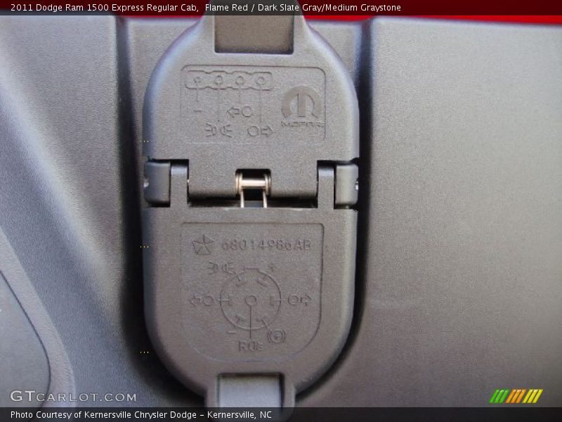 Flame Red / Dark Slate Gray/Medium Graystone 2011 Dodge Ram 1500 Express Regular Cab