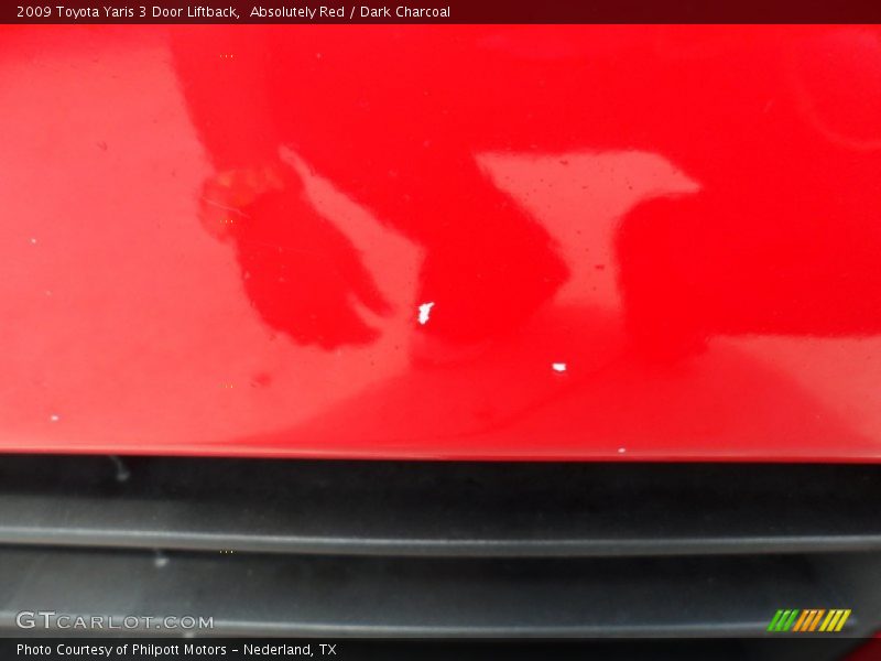 Absolutely Red / Dark Charcoal 2009 Toyota Yaris 3 Door Liftback