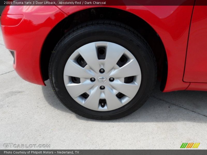 Absolutely Red / Dark Charcoal 2009 Toyota Yaris 3 Door Liftback
