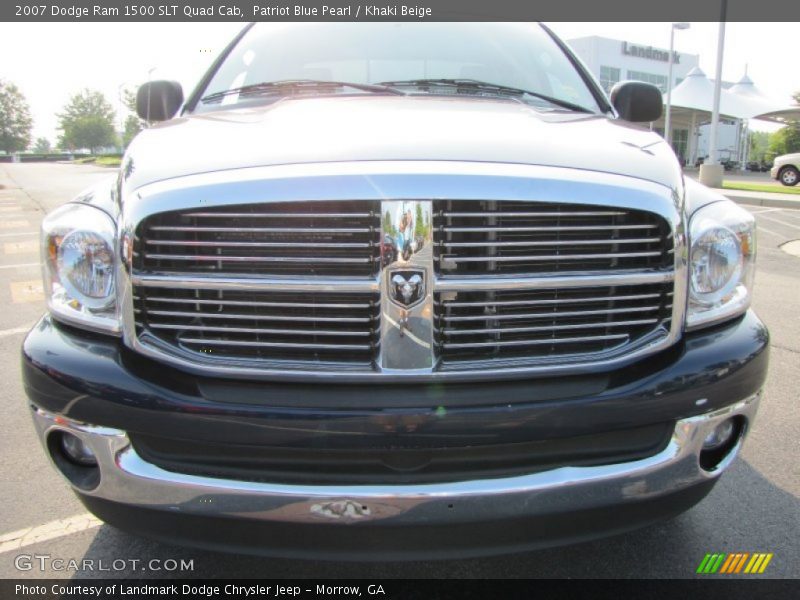 Patriot Blue Pearl / Khaki Beige 2007 Dodge Ram 1500 SLT Quad Cab