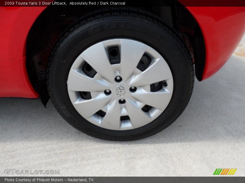 Absolutely Red / Dark Charcoal 2009 Toyota Yaris 3 Door Liftback