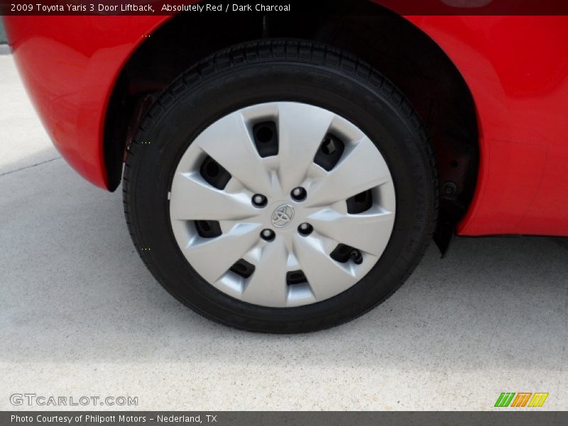 Absolutely Red / Dark Charcoal 2009 Toyota Yaris 3 Door Liftback