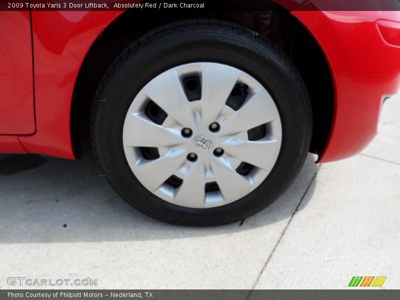 Absolutely Red / Dark Charcoal 2009 Toyota Yaris 3 Door Liftback
