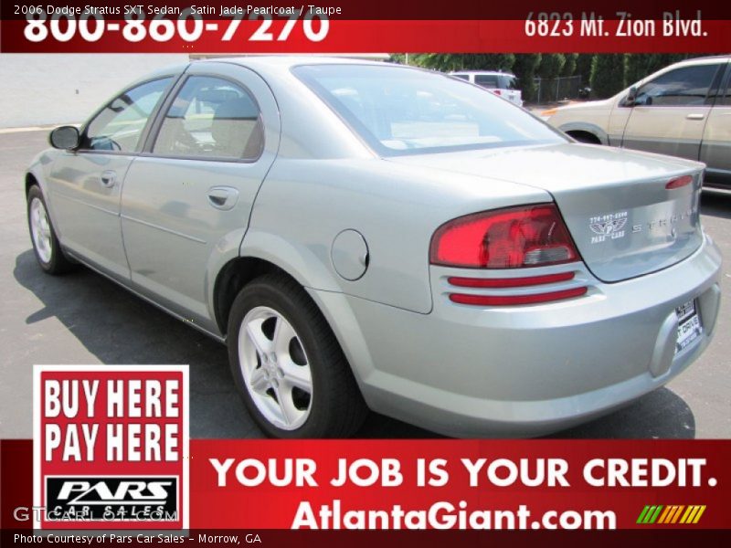 Satin Jade Pearlcoat / Taupe 2006 Dodge Stratus SXT Sedan