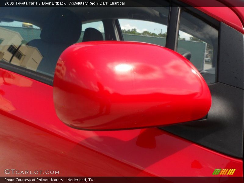 Absolutely Red / Dark Charcoal 2009 Toyota Yaris 3 Door Liftback
