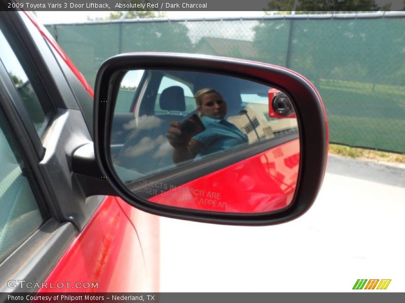 Absolutely Red / Dark Charcoal 2009 Toyota Yaris 3 Door Liftback