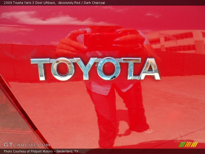 Absolutely Red / Dark Charcoal 2009 Toyota Yaris 3 Door Liftback