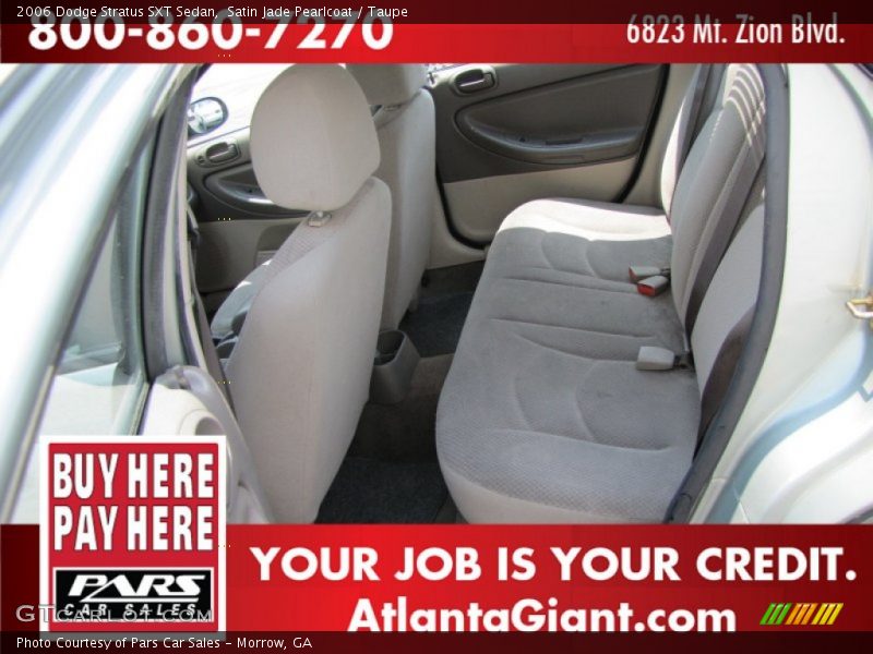 Satin Jade Pearlcoat / Taupe 2006 Dodge Stratus SXT Sedan