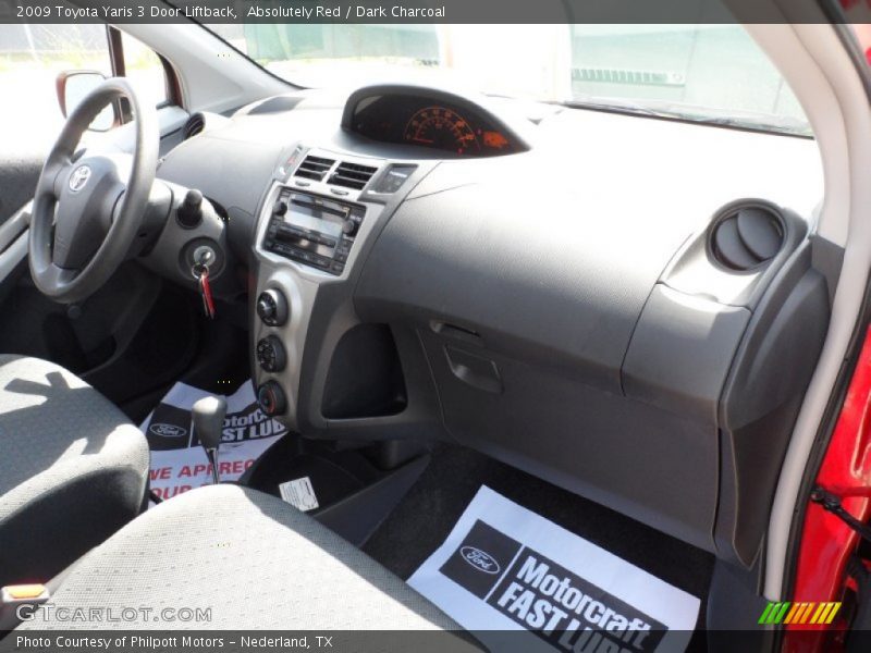 Absolutely Red / Dark Charcoal 2009 Toyota Yaris 3 Door Liftback