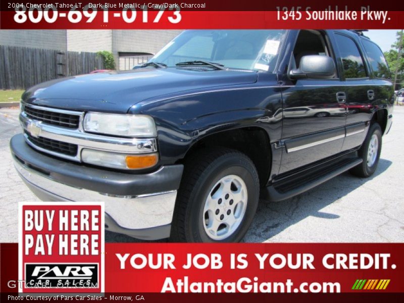 Dark Blue Metallic / Gray/Dark Charcoal 2004 Chevrolet Tahoe LT