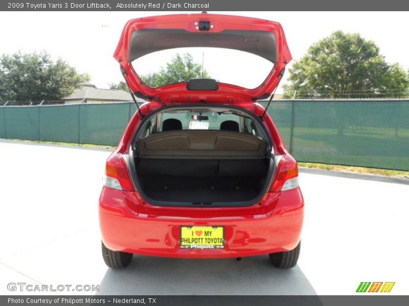Absolutely Red / Dark Charcoal 2009 Toyota Yaris 3 Door Liftback