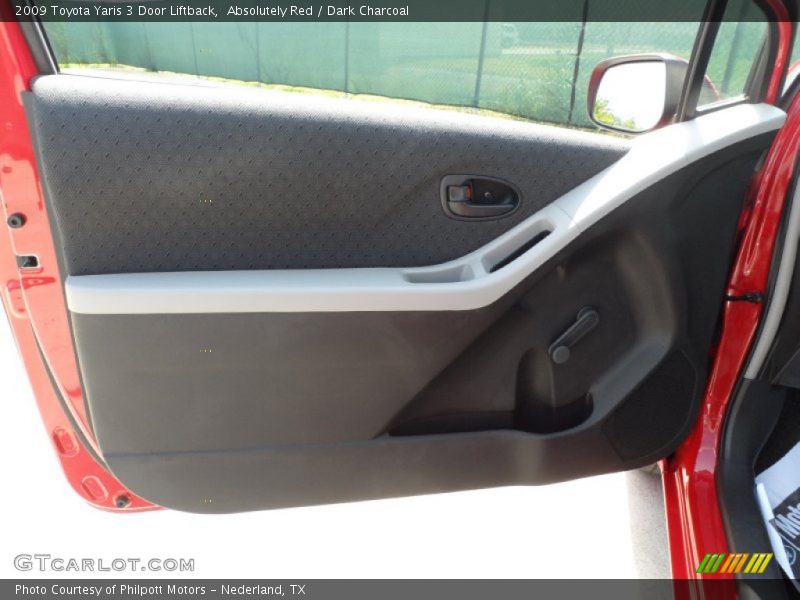 Absolutely Red / Dark Charcoal 2009 Toyota Yaris 3 Door Liftback