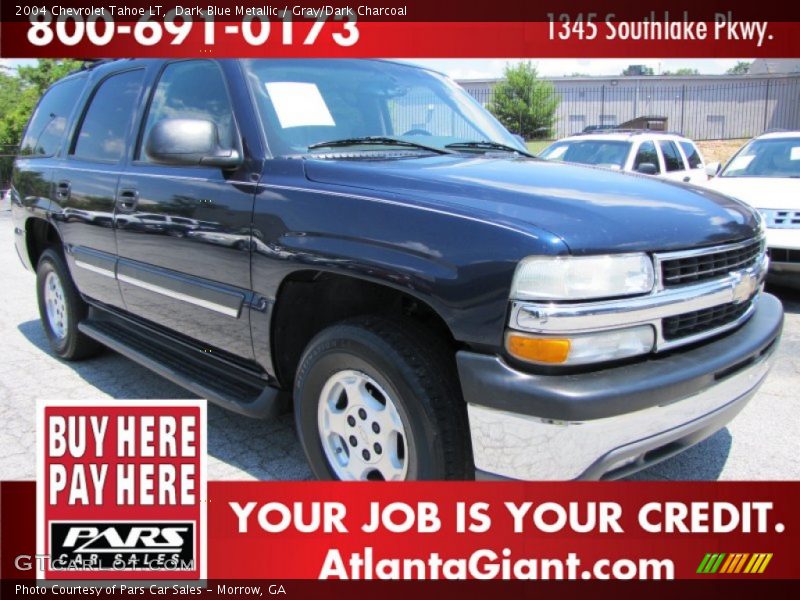 Dark Blue Metallic / Gray/Dark Charcoal 2004 Chevrolet Tahoe LT