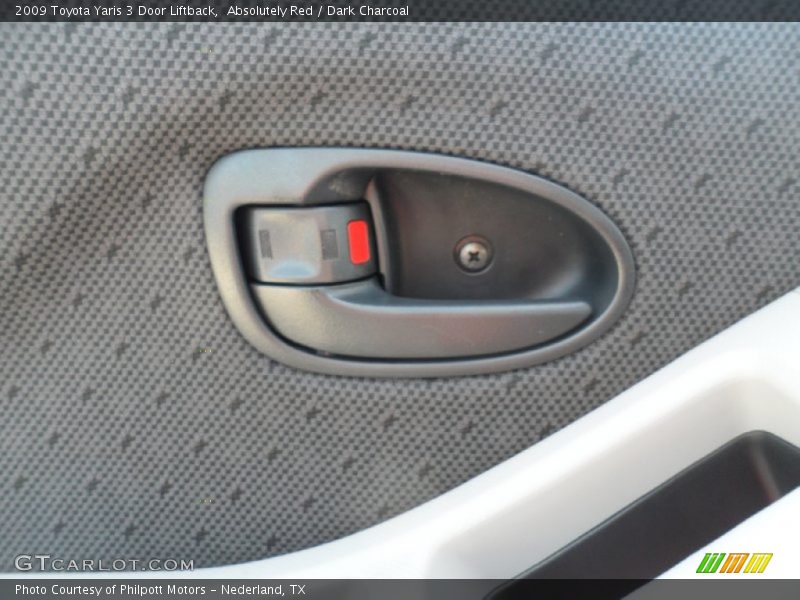 Absolutely Red / Dark Charcoal 2009 Toyota Yaris 3 Door Liftback