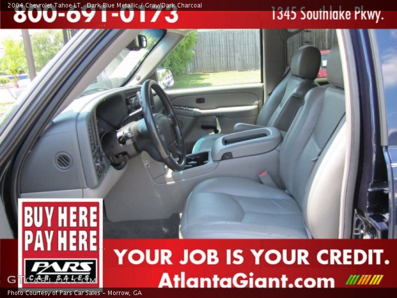 Dark Blue Metallic / Gray/Dark Charcoal 2004 Chevrolet Tahoe LT