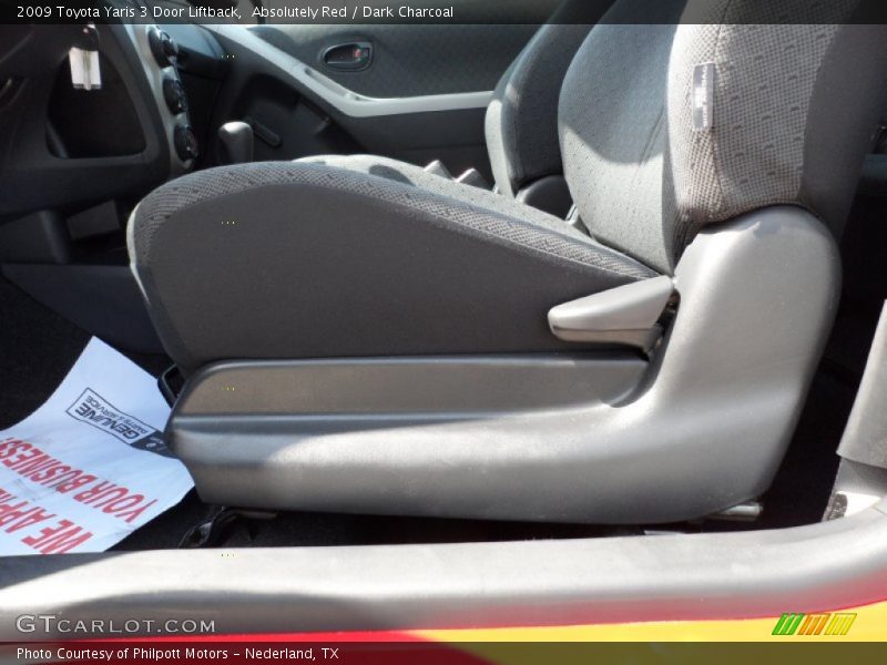 Absolutely Red / Dark Charcoal 2009 Toyota Yaris 3 Door Liftback