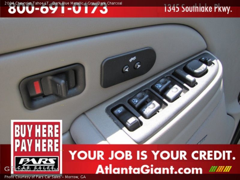 Dark Blue Metallic / Gray/Dark Charcoal 2004 Chevrolet Tahoe LT