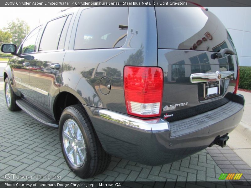 Steel Blue Metallic / Light Graystone 2008 Chrysler Aspen Limited Walter P Chrysler Signature Series