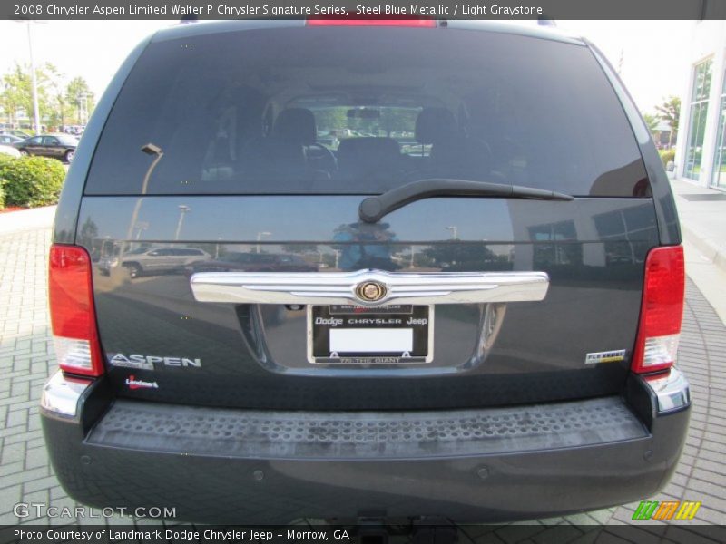 Steel Blue Metallic / Light Graystone 2008 Chrysler Aspen Limited Walter P Chrysler Signature Series