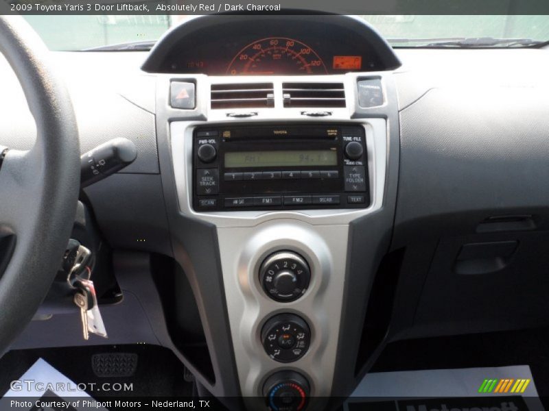 Absolutely Red / Dark Charcoal 2009 Toyota Yaris 3 Door Liftback