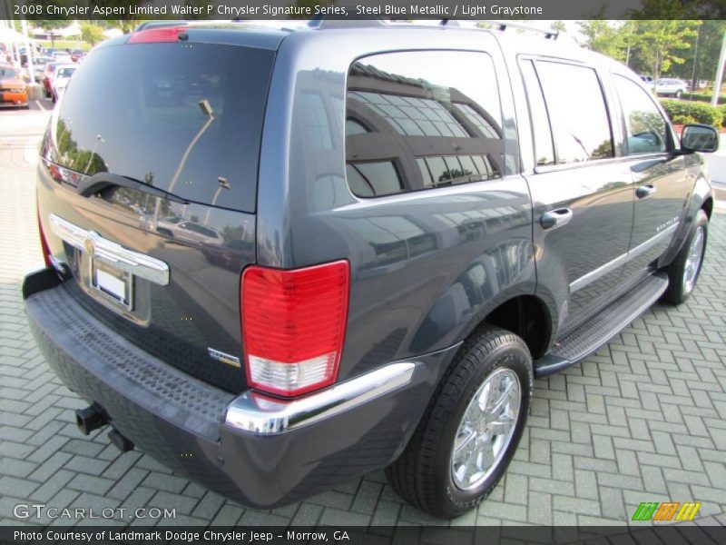 Steel Blue Metallic / Light Graystone 2008 Chrysler Aspen Limited Walter P Chrysler Signature Series