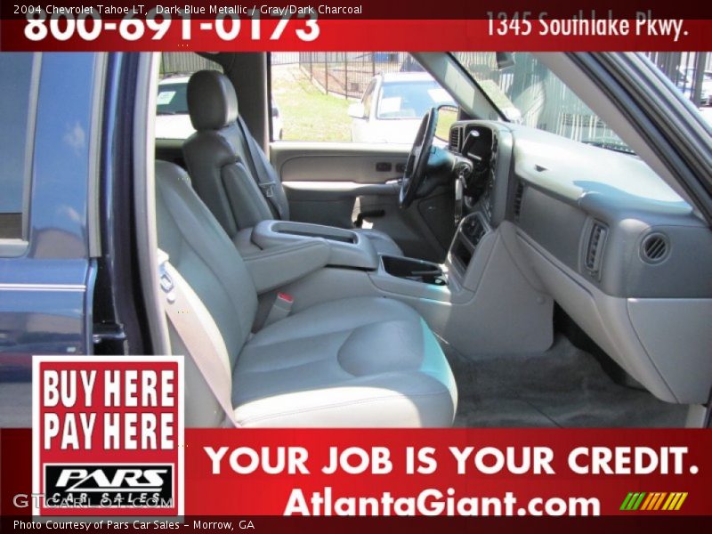 Dark Blue Metallic / Gray/Dark Charcoal 2004 Chevrolet Tahoe LT