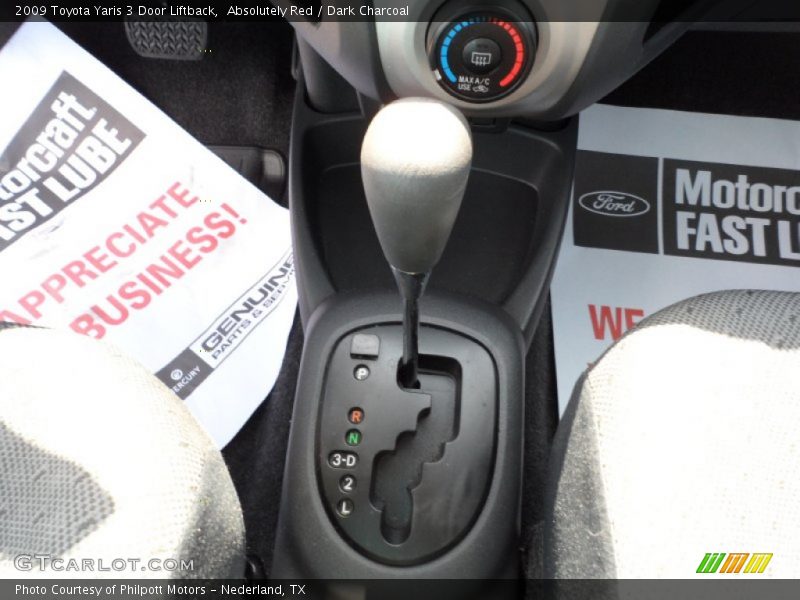 Absolutely Red / Dark Charcoal 2009 Toyota Yaris 3 Door Liftback
