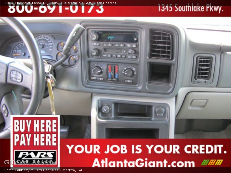 Dark Blue Metallic / Gray/Dark Charcoal 2004 Chevrolet Tahoe LT