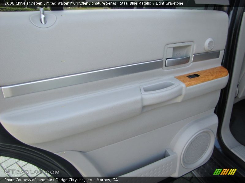 Steel Blue Metallic / Light Graystone 2008 Chrysler Aspen Limited Walter P Chrysler Signature Series