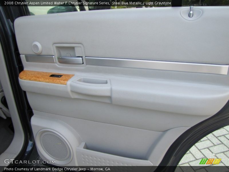 Steel Blue Metallic / Light Graystone 2008 Chrysler Aspen Limited Walter P Chrysler Signature Series