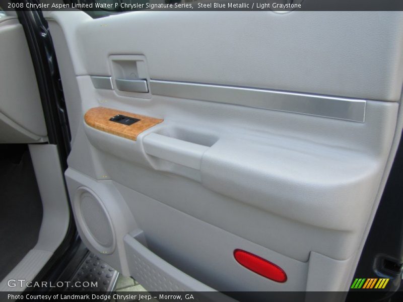 Steel Blue Metallic / Light Graystone 2008 Chrysler Aspen Limited Walter P Chrysler Signature Series