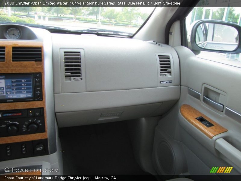 Steel Blue Metallic / Light Graystone 2008 Chrysler Aspen Limited Walter P Chrysler Signature Series