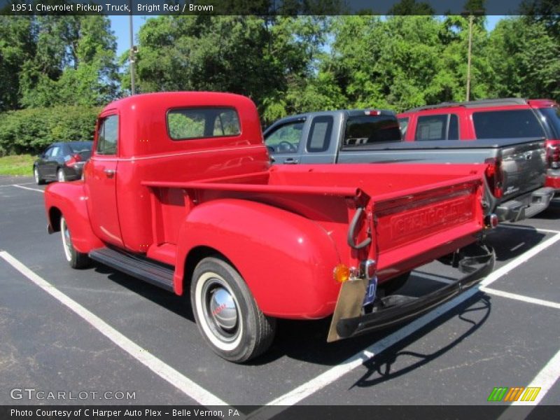  1951 Pickup Truck Bright Red