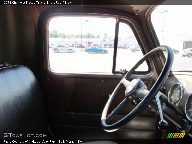  1951 Pickup Truck Brown Interior