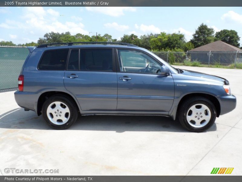 Bluestone Metallic / Gray 2005 Toyota Highlander Limited