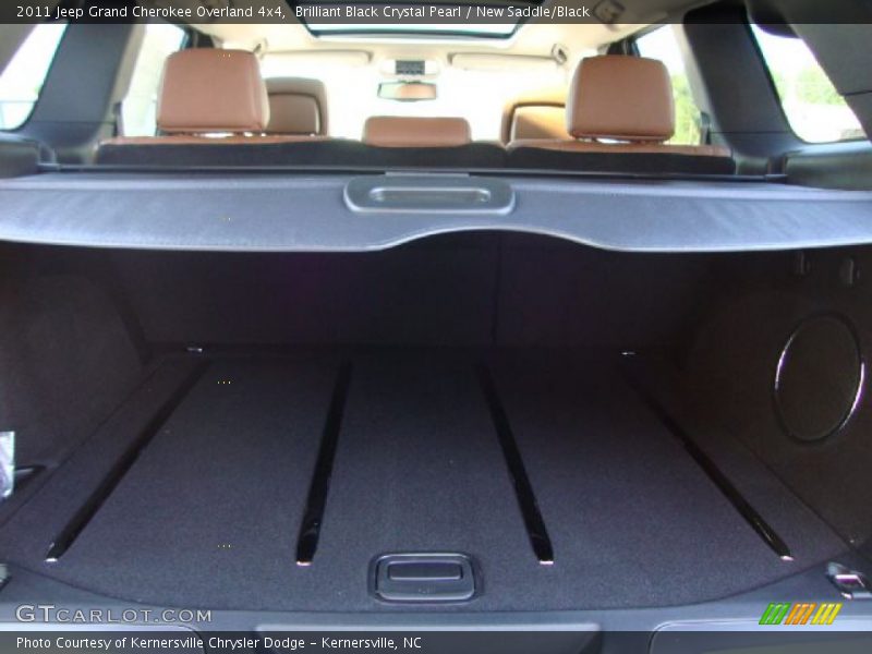 Brilliant Black Crystal Pearl / New Saddle/Black 2011 Jeep Grand Cherokee Overland 4x4