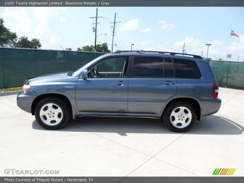 Bluestone Metallic / Gray 2005 Toyota Highlander Limited