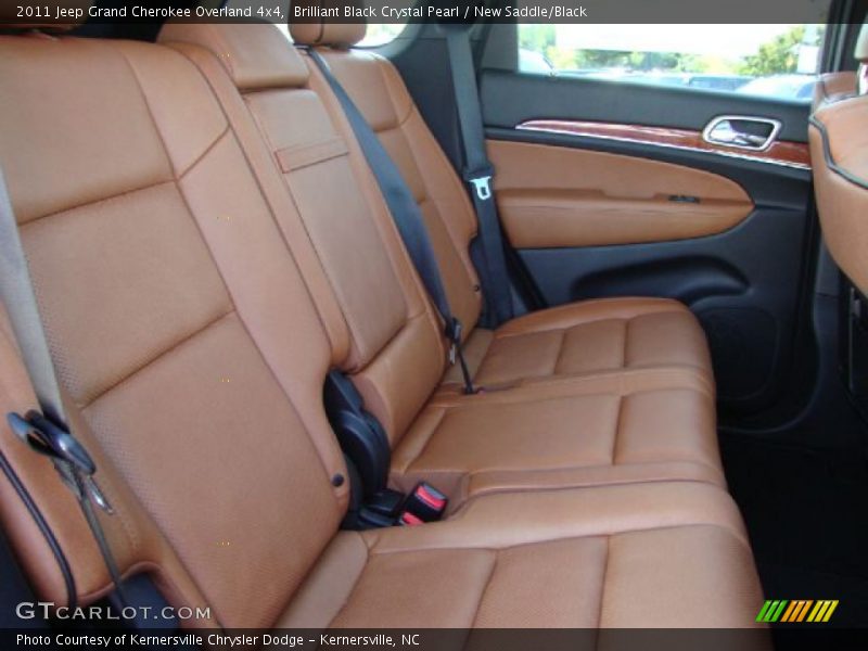 Brilliant Black Crystal Pearl / New Saddle/Black 2011 Jeep Grand Cherokee Overland 4x4