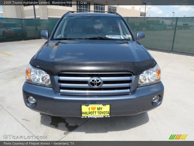 Bluestone Metallic / Gray 2005 Toyota Highlander Limited