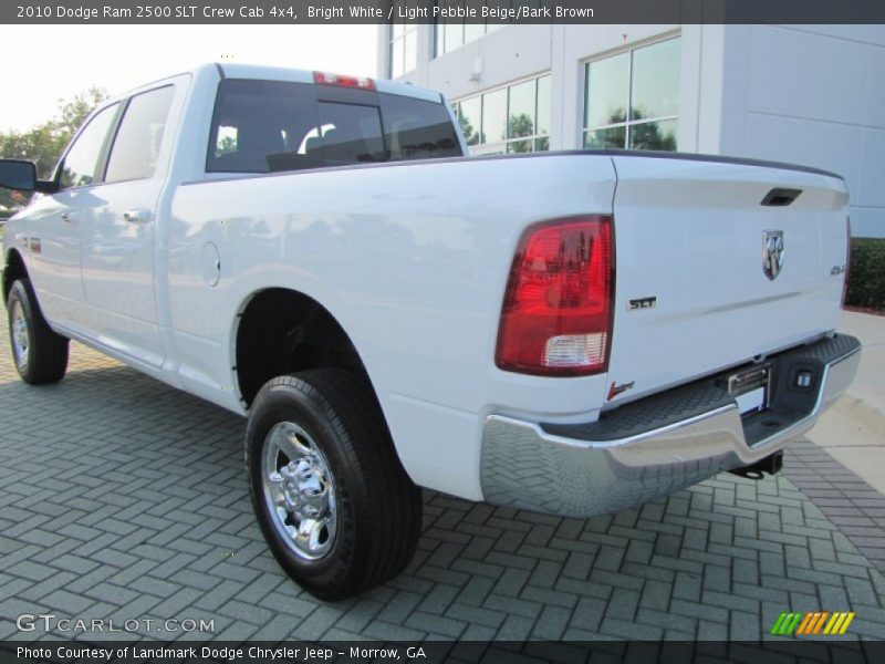 Bright White / Light Pebble Beige/Bark Brown 2010 Dodge Ram 2500 SLT Crew Cab 4x4