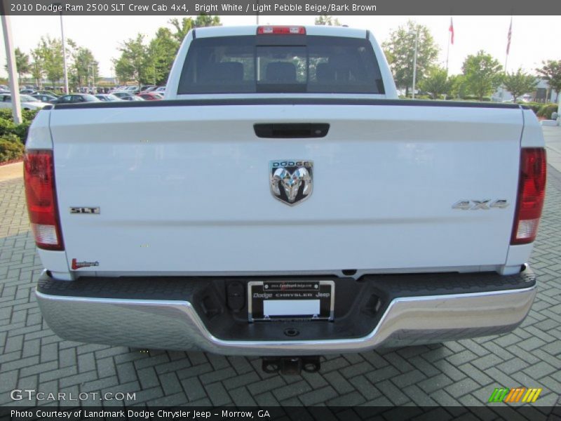 Bright White / Light Pebble Beige/Bark Brown 2010 Dodge Ram 2500 SLT Crew Cab 4x4