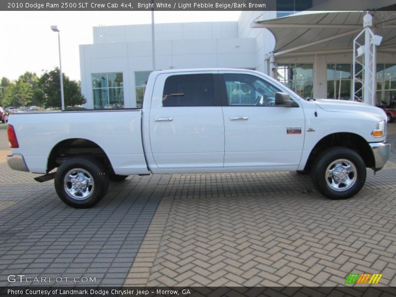 Bright White / Light Pebble Beige/Bark Brown 2010 Dodge Ram 2500 SLT Crew Cab 4x4