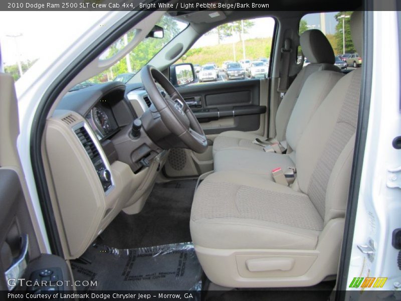 Bright White / Light Pebble Beige/Bark Brown 2010 Dodge Ram 2500 SLT Crew Cab 4x4
