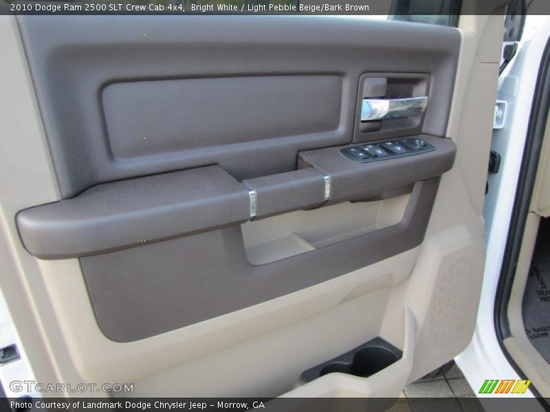 Bright White / Light Pebble Beige/Bark Brown 2010 Dodge Ram 2500 SLT Crew Cab 4x4